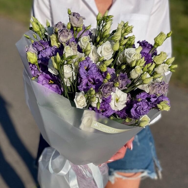 Букет из эустом "Сиреневый туман"